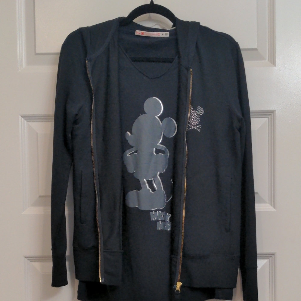 Uniqlo x Disney Mickey Design Hoodie And Short Sleeve Tee